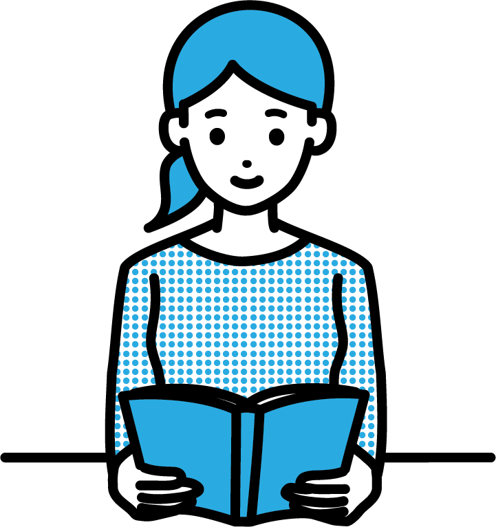 readingbook_woman_simple